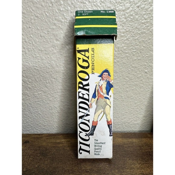 Dixon Ticonderoga Pencils 1388 Medium Lot of 9 pencils in original box - Picture 2 of 3